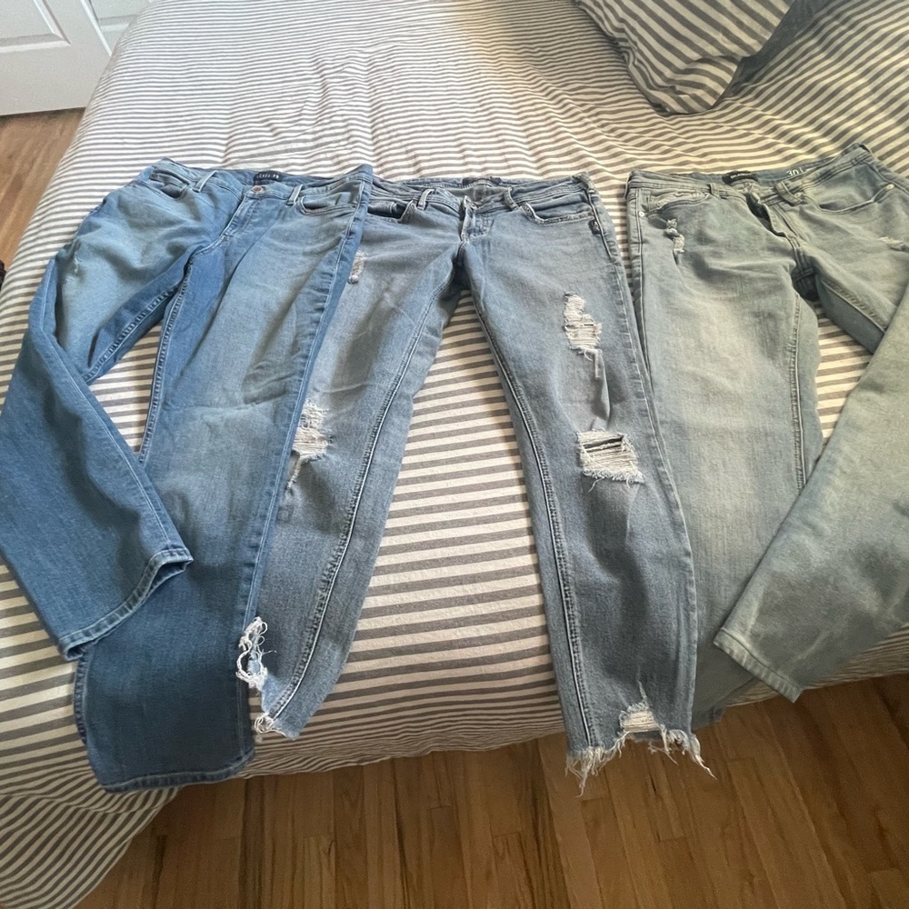 Silver Jeans, Level 99, BlankNYC - Lot Of 3 Pairs od Jeans, Womens, Size 30.